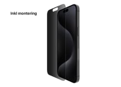 Belkin ScreenForce Pro Privacy for iPhone 15 Pro Max (inkl montering)
